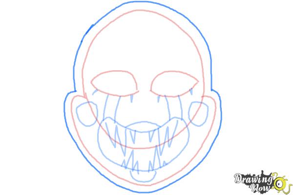 How to Draw The Puppet from Five Nights at Freddys - Step 8 How to Draw The Puppet from Five Nights at Freddys - Step 8