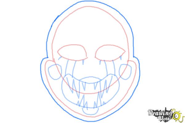 How to Draw The Puppet from Five Nights at Freddys - Step 8