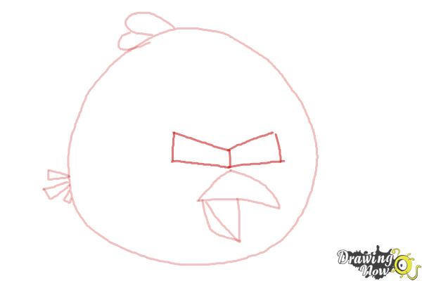 How to Draw Angry Bird Terence, Big Brother Bird - Step 6