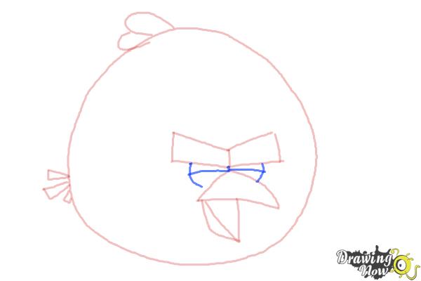 How to Draw Angry Bird Terence, Big Brother Bird - Step 7
