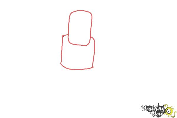 How to Draw Clash of Clans Barbarian King - Step 1 How to Draw Clash of Clans Barbarian King - Step 1