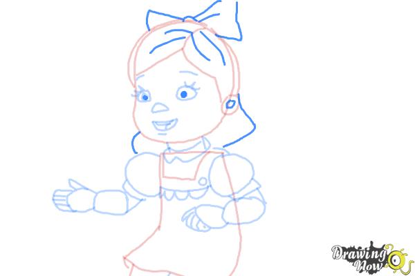 How to Draw Susie Sunshine from Doc Mcstuffins - Step 7