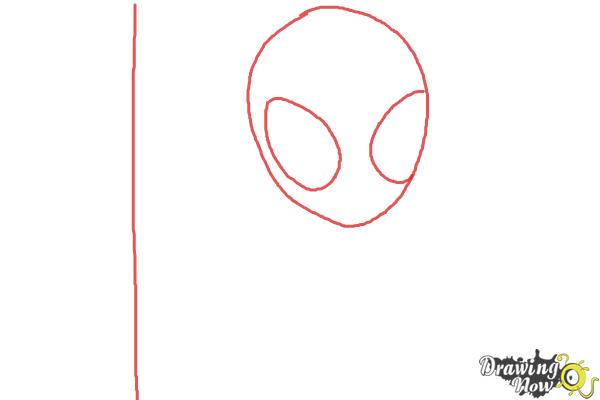 How to Draw Chibi Spiderman - Step 1 How to Draw Chibi Spiderman - Step 1