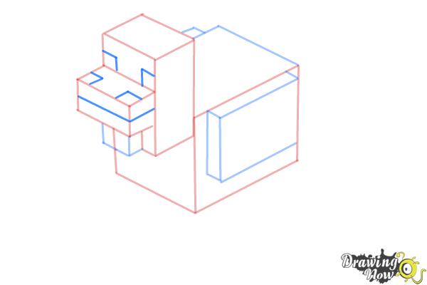 How to Draw Chickens from Minecraft - Step 7