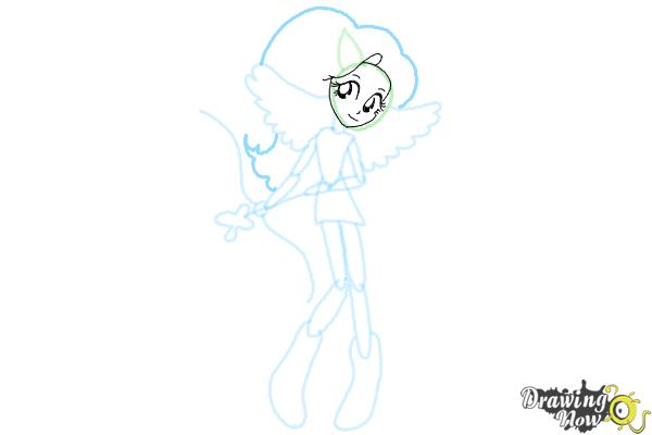 How to Draw Fluttershy from My Little Pony Equestria Girls Friendship Games - Step 6 How to Draw Fluttershy from My Little Pony Equestria Girls Friendship Games - Step 6