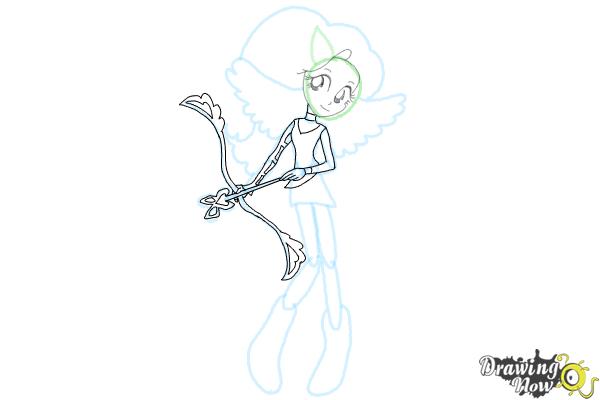 How to Draw Fluttershy from My Little Pony Equestria Girls Friendship Games - Step 7 How to Draw Fluttershy from My Little Pony Equestria Girls Friendship Games - Step 7