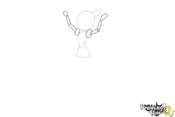 How to Draw Pinkie Pie from My Little Pony Equestria Girls Friendship Games - Step 2 How to Draw Pinkie Pie from My Little Pony Equestria Girls Friendship Games - Step 2