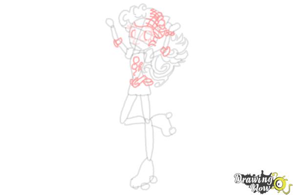 How to Draw Pinkie Pie from My Little Pony Equestria Girls Friendship Games - Step 7