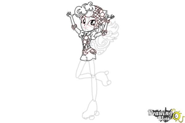 How to Draw Pinkie Pie from My Little Pony Equestria Girls Friendship Games - Step 8