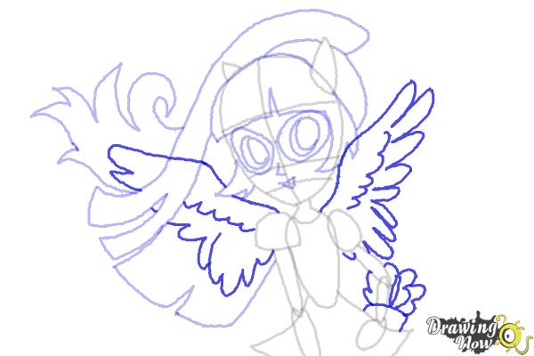 How to Draw Twilight Sparkle from My Little Pony Equestria Girls Friendship Games - Step 10 How to Draw Twilight Sparkle from My Little Pony Equestria Girls Friendship Games - Step 10