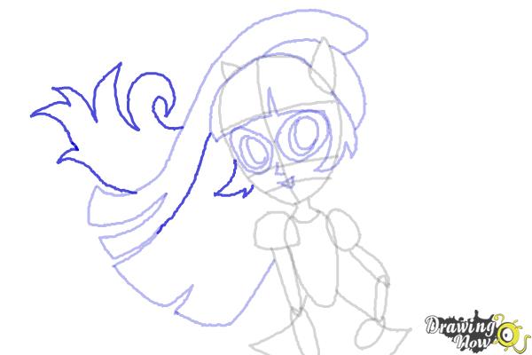 How to Draw Twilight Sparkle from My Little Pony Equestria Girls Friendship Games - Step 9 How to Draw Twilight Sparkle from My Little Pony Equestria Girls Friendship Games - Step 9