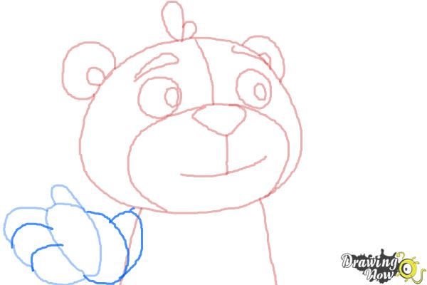 How to Draw Teddy from Doc Mcstuffins - Step 6 How to Draw Teddy from Doc Mcstuffins - Step 6
