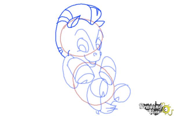 How to Draw Pegasus from Hercules - Step 8