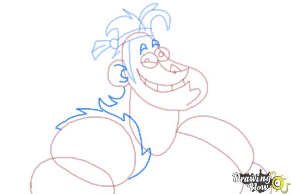 How to Draw Dave from Dave The Barbarian - Step 7