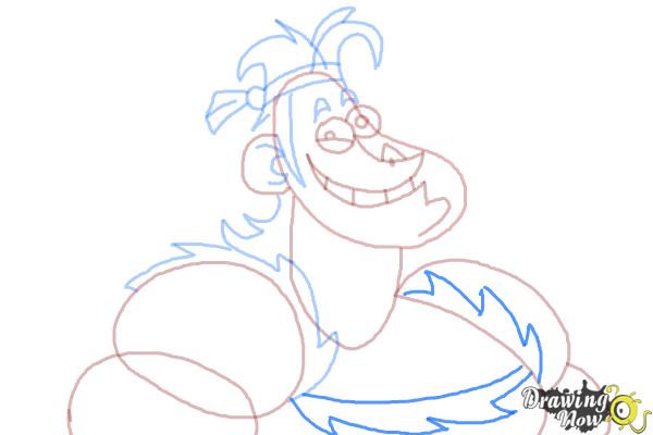 How to Draw Dave from Dave The Barbarian - Step 8