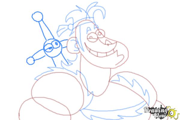 How to Draw Dave from Dave The Barbarian - Step 9