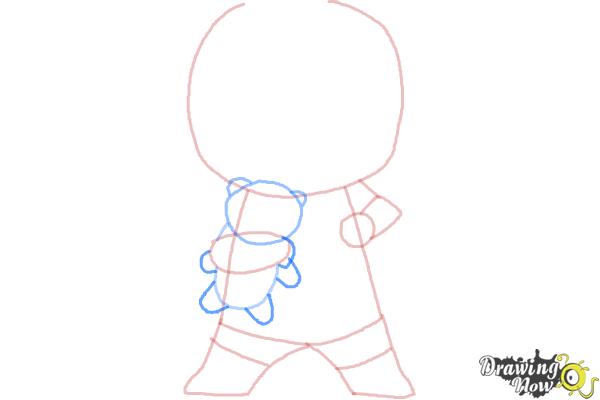 How to draw Chibi Deadpool - Step 5 How to draw Chibi Deadpool - Step 5