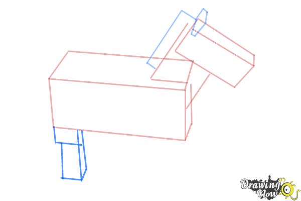 How to Draw The Undead Horse from Minecraft - Step 5