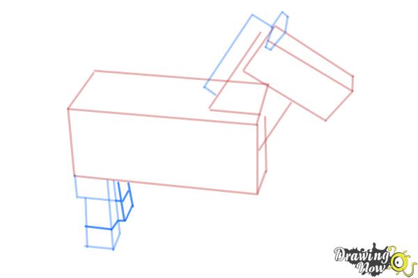 How to Draw The Undead Horse from Minecraft - Step 6