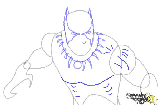 How to Draw Black Panther - Easy Drawing Tutorial For Kids