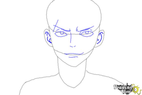 How to Draw Sting Eucliffe from Fairy Tail - Step 5