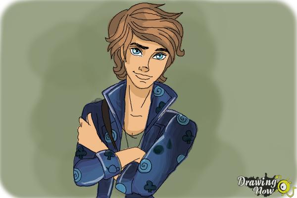 How to Draw Alistair Wonderland The Son Of Alice from Ever After High - Step 11