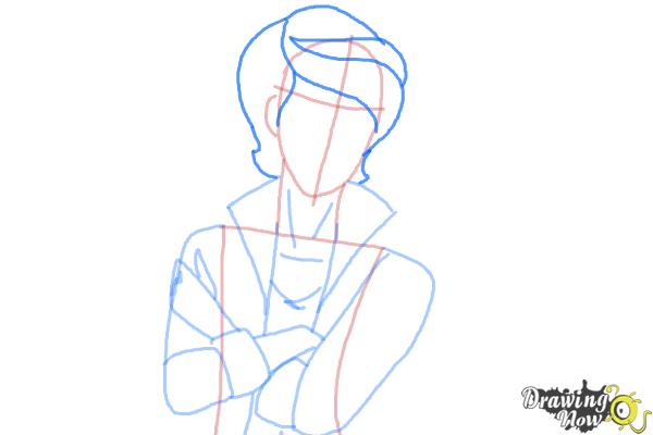How to Draw Alistair Wonderland The Son Of Alice from Ever After High - Step 6