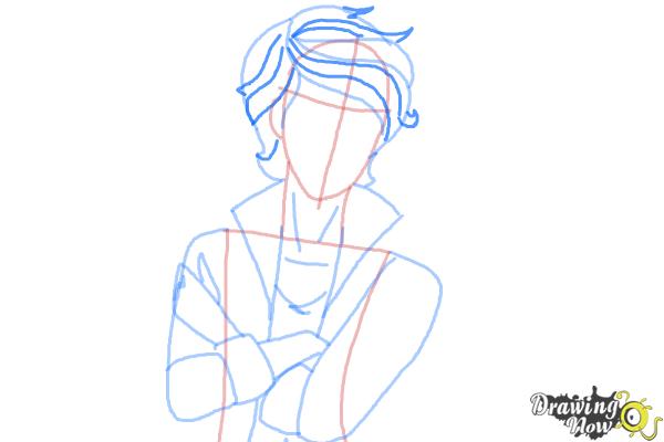 How to Draw Alistair Wonderland The Son Of Alice from Ever After High - Step 7