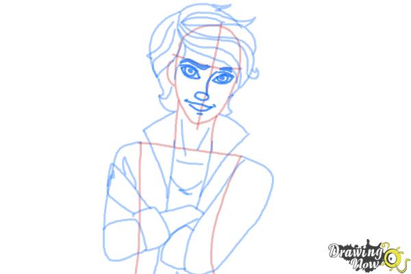 How to Draw Alistair Wonderland The Son Of Alice from Ever After High - Step 8