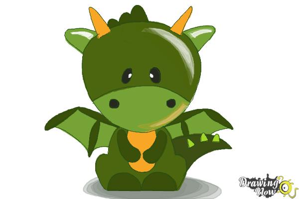 Simple Easy Dragon Drawing For Kids