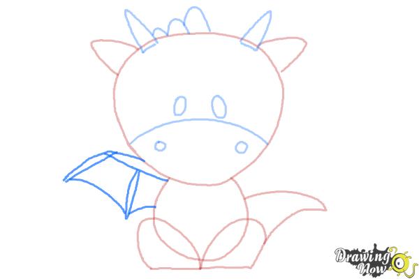 How to Draw a Dragon for Kids - Step 6