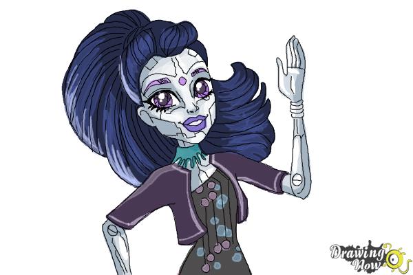 How to Draw Elle Eedee from Monster High - Step 11