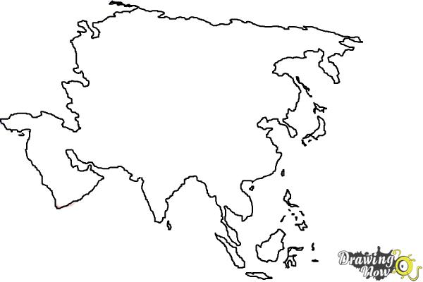 How to Draw Asia - Step 8 How to Draw Asia - Step 8