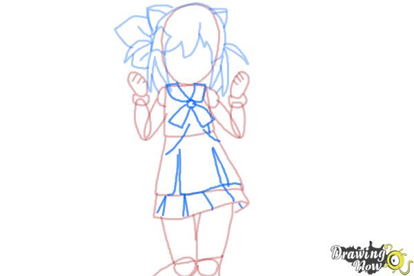 How to Draw Nyaa-Tan from Etotama - Step 6