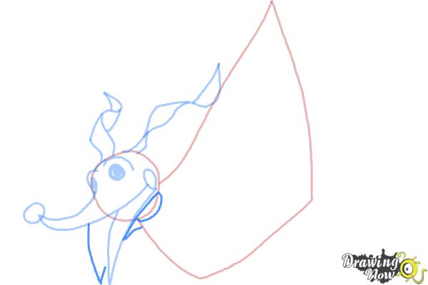 How to Draw Zero from The Nightmare Before Christmas - Step 6