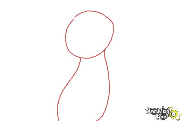 How to Draw Dinah from Alice In Wonderland - Step 1 How to Draw Dinah from Alice In Wonderland - Step 1