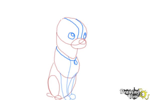 How to Draw Winston from Feast - Step 6