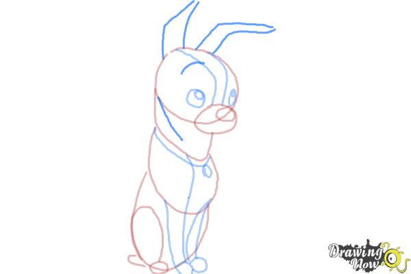 How to Draw Winston from Feast - Step 7