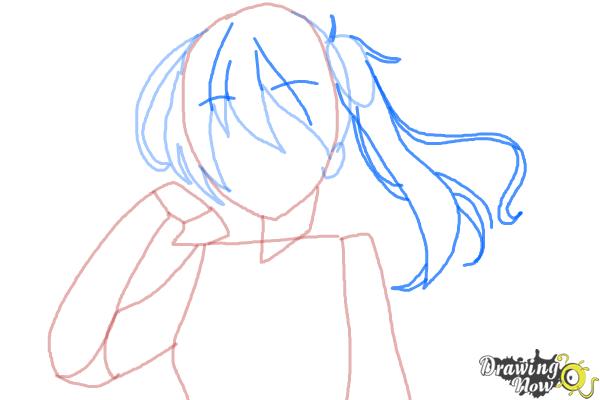 How to Draw Kaga from Kantai Collection - Step 5