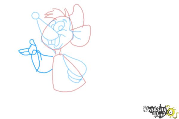 How to Draw Gus Gus and Jaq from Cinderella - Step 8