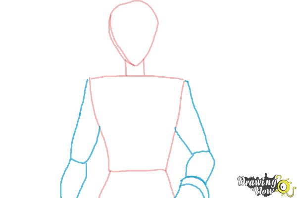 How to Draw Voltkatze, Boyacky from Yoru No Yatterman - Step 3 How to Draw Voltkatze, Boyacky from Yoru No Yatterman - Step 3