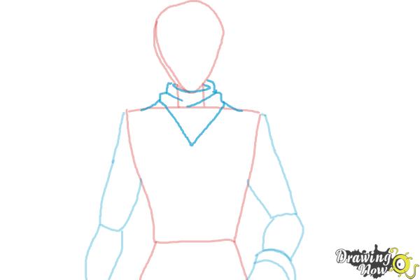 How to Draw Voltkatze, Boyacky from Yoru No Yatterman - Step 4 How to Draw Voltkatze, Boyacky from Yoru No Yatterman - Step 4