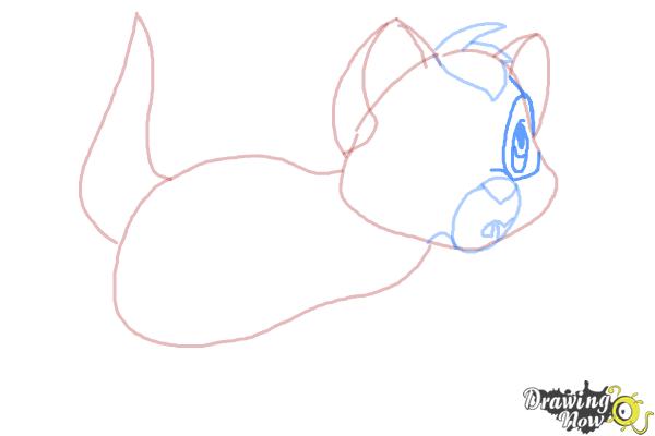 How to Draw Oliver from Oliver and Company - Step 5