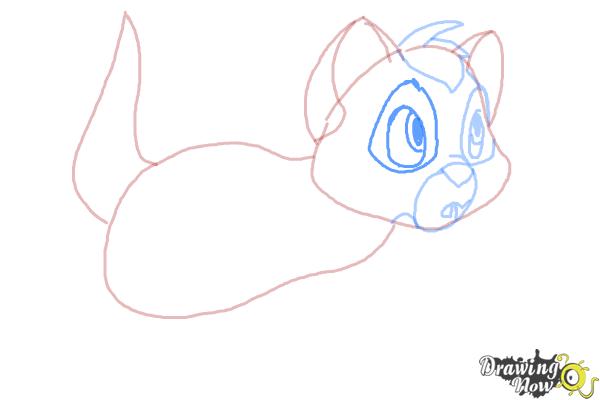 How to Draw Oliver from Oliver and Company - Step 6