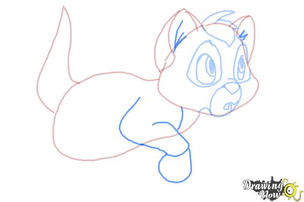 How to Draw Oliver from Oliver and Company - Step 7
