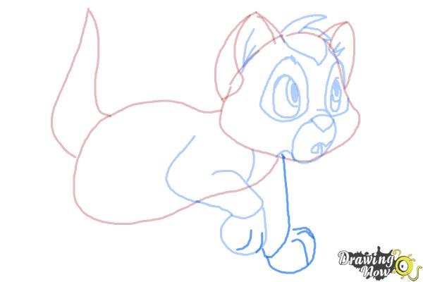 How to Draw Oliver from Oliver and Company - Step 8