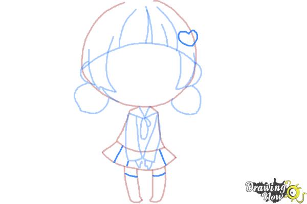 How to Draw a Chibi Girl - Step 9