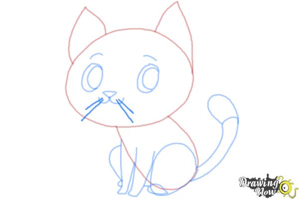 How to Draw a Cat Step by Step - Step 10