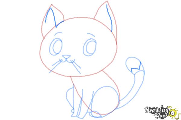 How to Draw a Cat Step by Step - Step 11