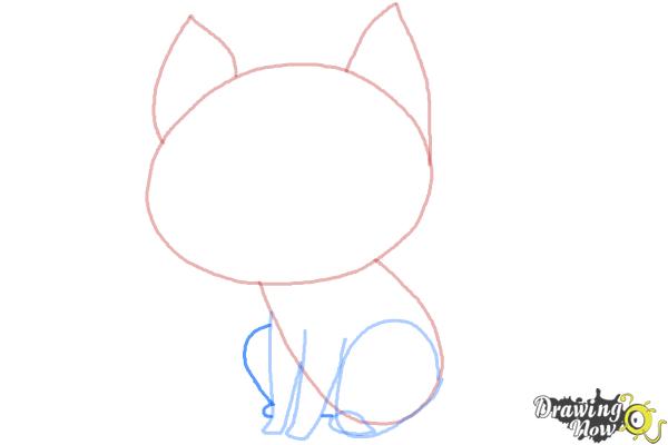 How to Draw a Cat Step by Step - Step 6
